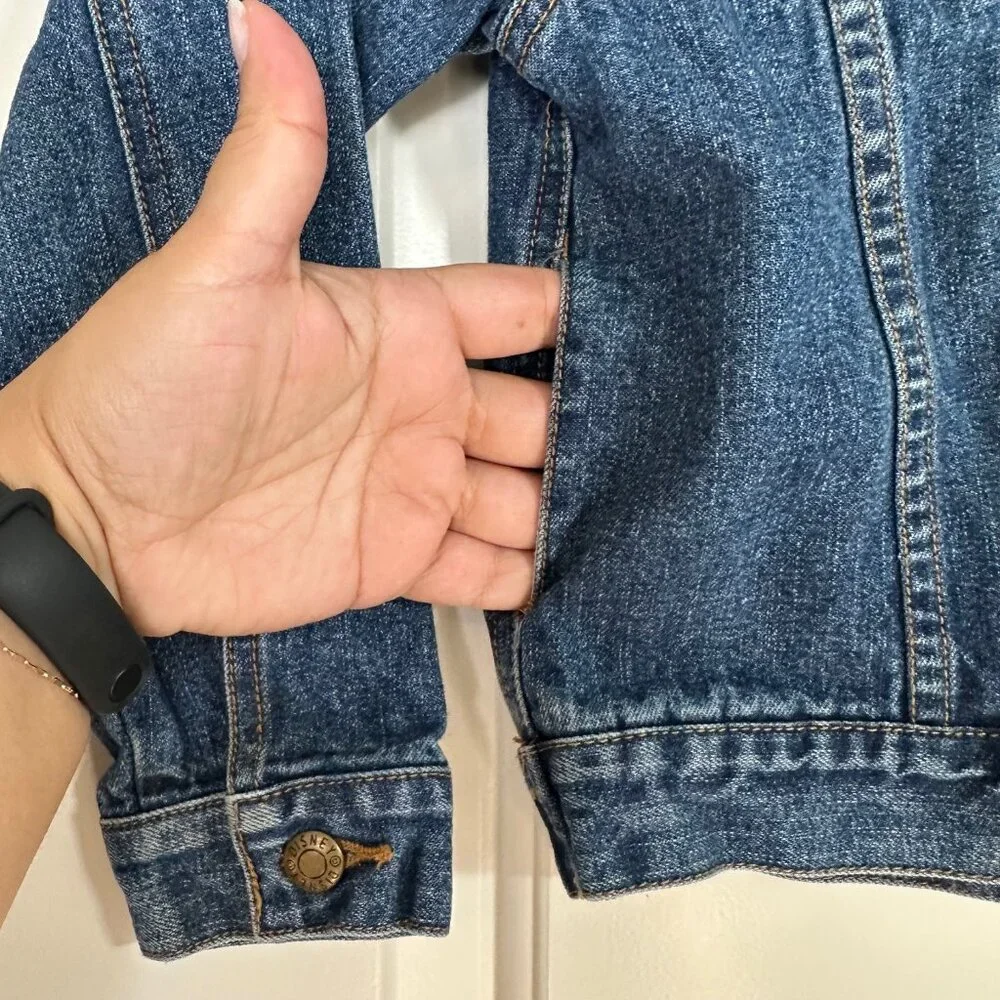 Disney Pixar Cars Lightning McQueen Denim Jacket Small